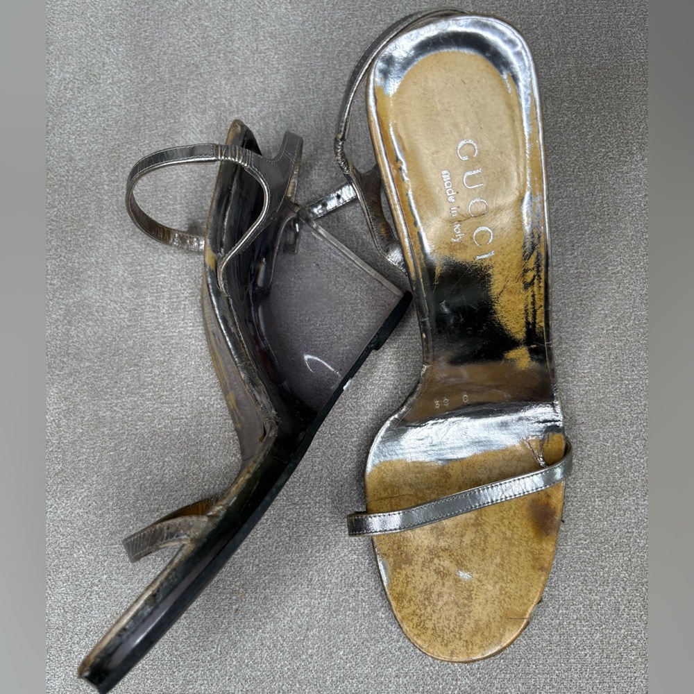 Gucci Lucite Wedge Heels